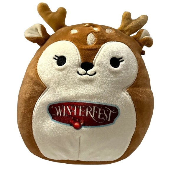 Dawn The Fawn Deer 8" Winterfest Exclusive Official Kellytoy Squishmallow - Picture 5 of 7
